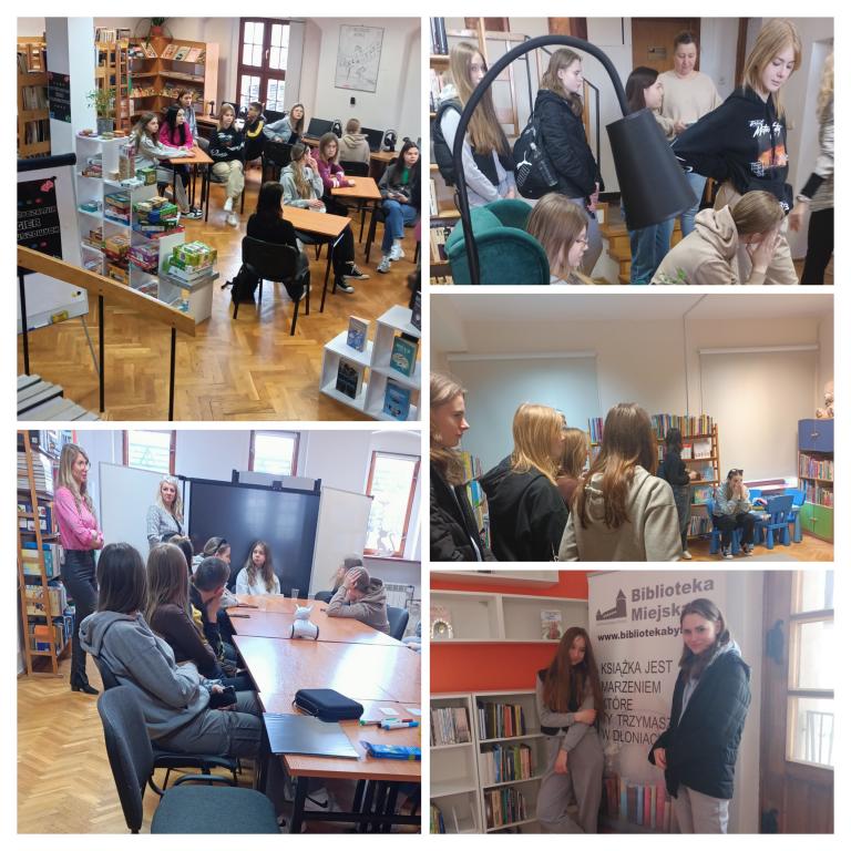 Lekcja biblioteczna „Świat i książki”