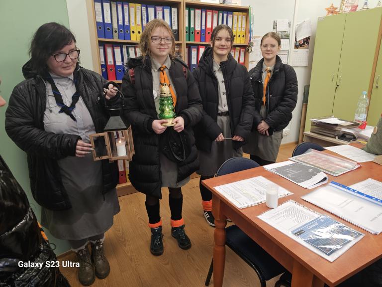 Światełko pokoju w 11-23 Hufcu Pracy w Słupsku