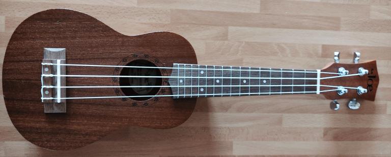 Wirtualne zajęcia gry na ukulele w 11-7 Hufcu Pracy w Gdańsku
