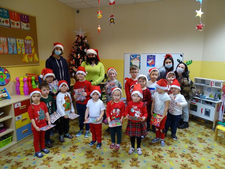 Mikołajki uczestników OSiW w Chraplewie w przedszkolu