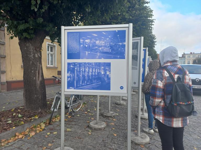 Młodzież gostyńskiego Hufca Pracy na wystawie plenerowej