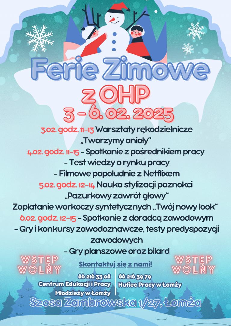 Łomża: Ferie zimowe z OHP