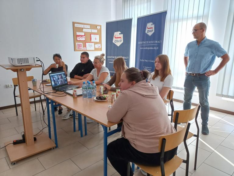 Projektowe spotkanie w gostyńskim Hufcu Pracy