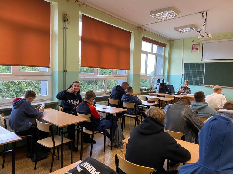 Spotkania adaptacyjne z uczestnikami w Zespole Szkół w Nowym Dworze Gdańskim