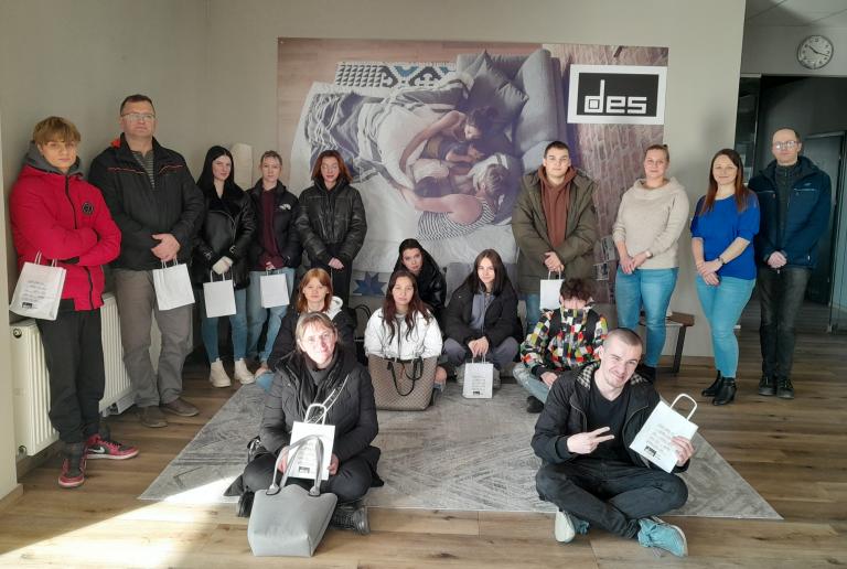 Wycieczka zawodoznawcza do firmy Des Sofa Line – inspiracja dla przyszłych fachowców