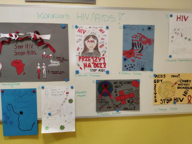 Konkurs w związku ze Światowym Dniem Walki z AIDS w przemyskim Hufcu Pracy