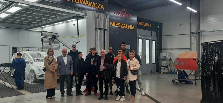 Zamość: Wizyta studyjna w warsztacie samochodowym