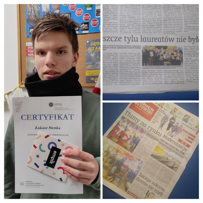 Uczestnik 11-20 Hufca Pracy w Bytowie na łamach lokalnej prasy
