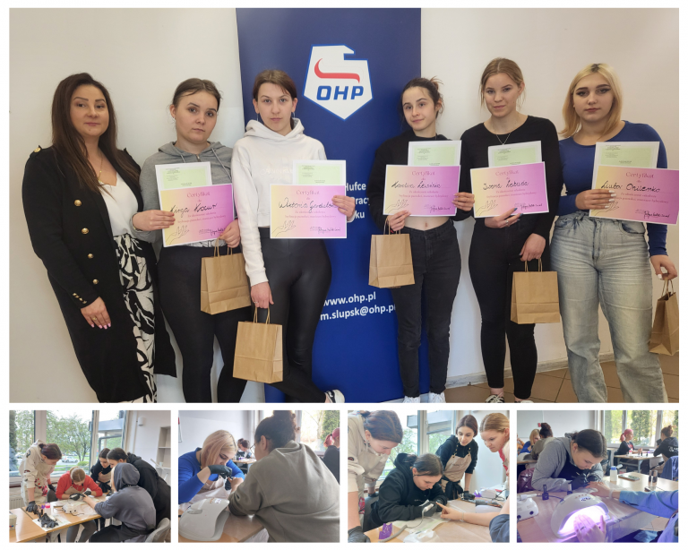 Zakończenie szkolenia „Stylizacja paznokci, manicure hybrydowy” w Słupsku