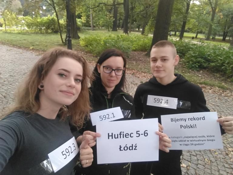 Biegniemy po rekord – Hufiec Pracy 5-6 w V Biegu Erasmusa