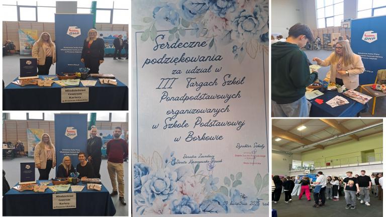 „Klucz do Przyszłości Edukacyjnej” - Młodzieżowe Centrum Kariery w Pruszczu Gdańskim na III Targach Szkół Ponadpodstawowych w Borkowie 