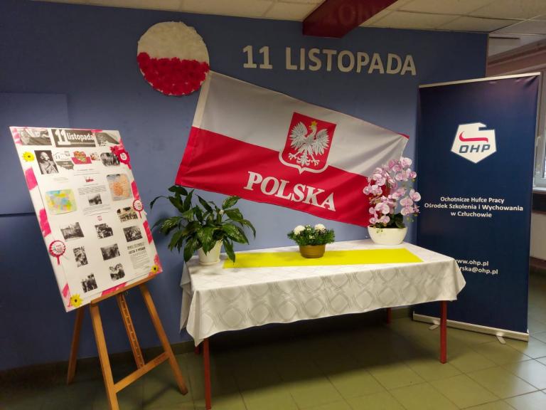 Święto Niepodległości w Ośrodku Szkolenia i Wychowania w Człuchowie