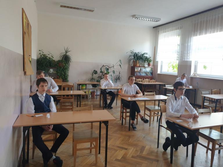 Testy ósmoklasistów w 11-5 Hufcu Pracy w Lęborku