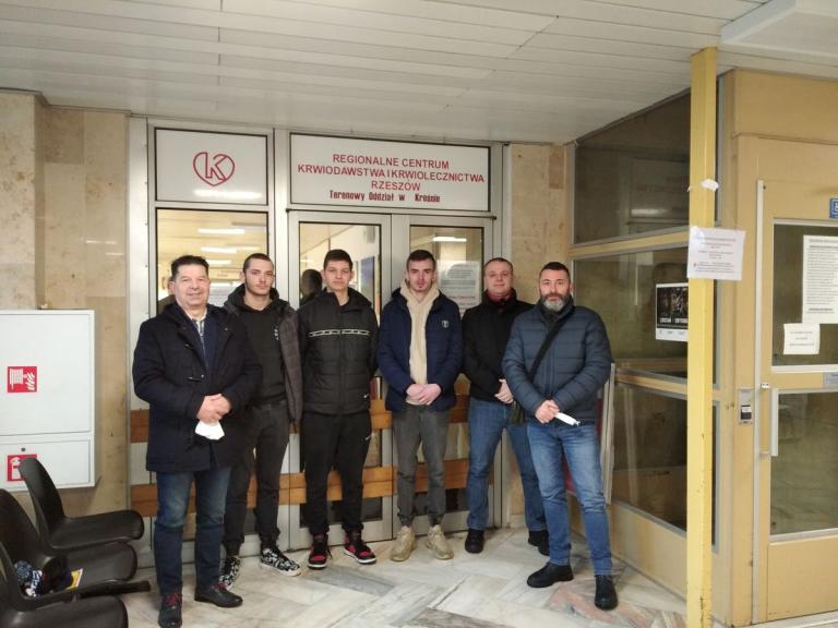Honorowi Dawcy Krwi z 9-9 Hufca Pracy Krosno