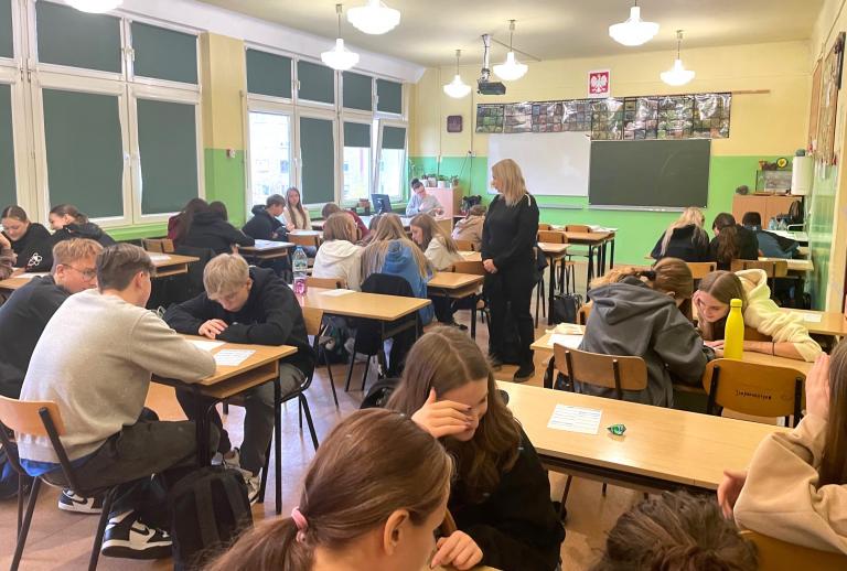 Spotkania z młodzieżą w Dąbrowie Górniczej ramach Światowego Tygodnia Przedsiębiorczości 