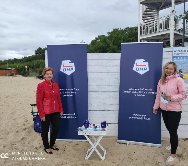 Akcja Promocyjno-Rekrutacyjna podczas Turnieju Sportowego na plaży w Brzeźnie