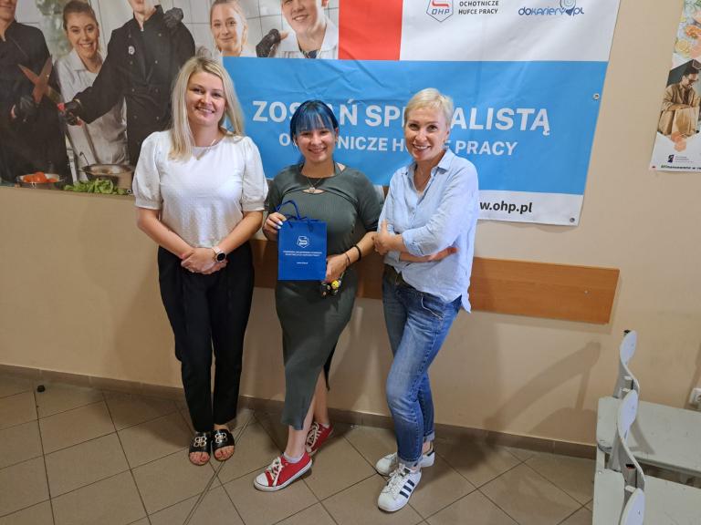 Uroczyste wręczenie nagrody uczestniczce OSiW w Tczewie w związku z realizacją Konkursu „Aktywność Dobry Wybór”
