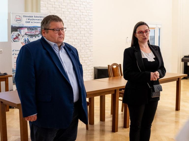 Wizyta Pani Katarzyny Juraszek Zastępczyni Komendanta Głównego OHP - w OSiW Iwonicz