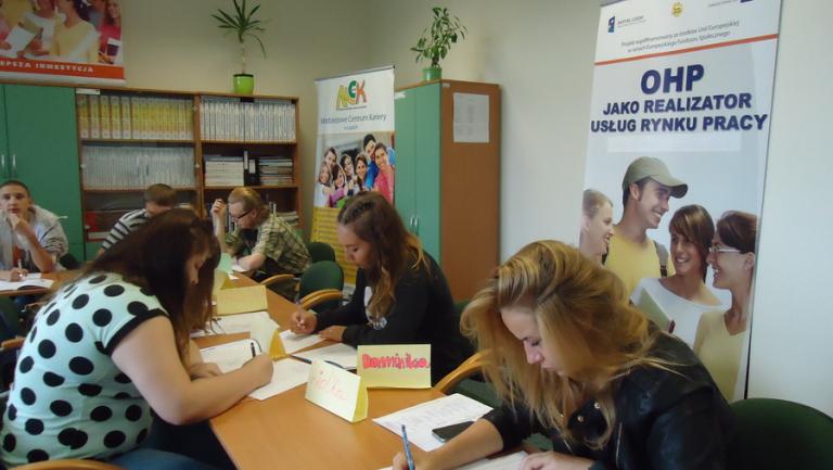 Łapy: Grupowe zajęcia z doradcą zawodowym - projekt 