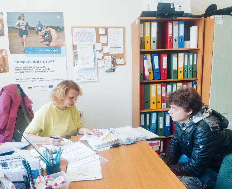 Projekty: „Kompetentni na start” – kolejne działania doradcy w HP 5-6 w Łodzi