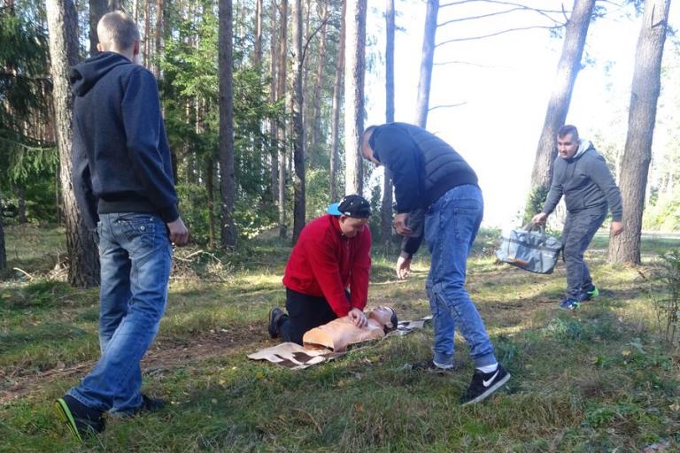 Kolno: Plenerowe szkolenie z zakresu pierwszej pomocy