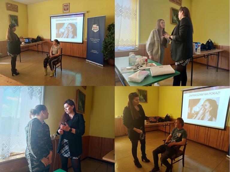 Spotkanie uczestników 11-19 Hufca Pracy z higienistką i kosmetologiem