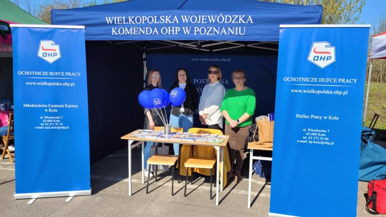 Ochotnicze Hufce Pracy na pikniku w Zespole Szkół Technicznych w Kole