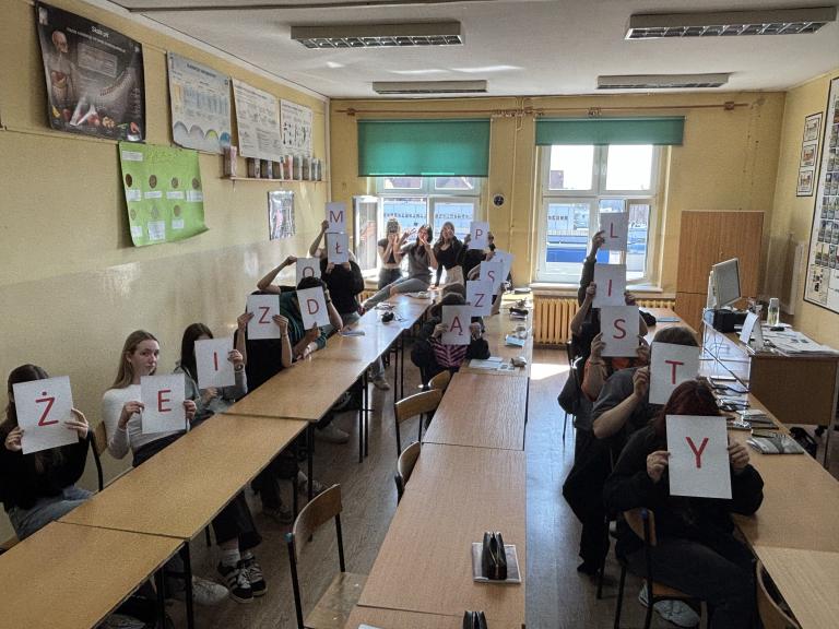 „Tradycja i technologia – bezpieczna korespondencja to harmonia” z uczestnikami z Wrześni