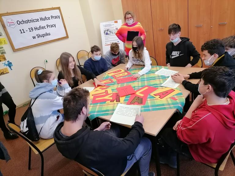 Zajęcia z „profilaktyki” w 11-19 Hufcu Pracy w Słupsku