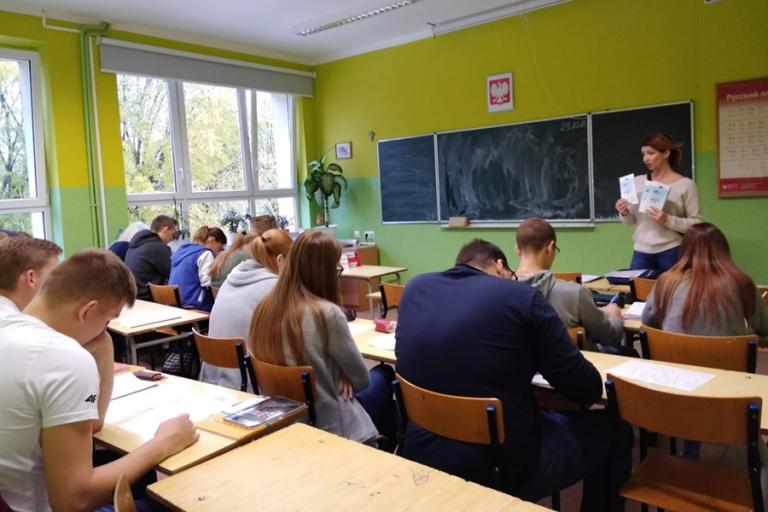 Białystok: Spotkanie asystenta EURES z młodzieżą klasy maturalnej