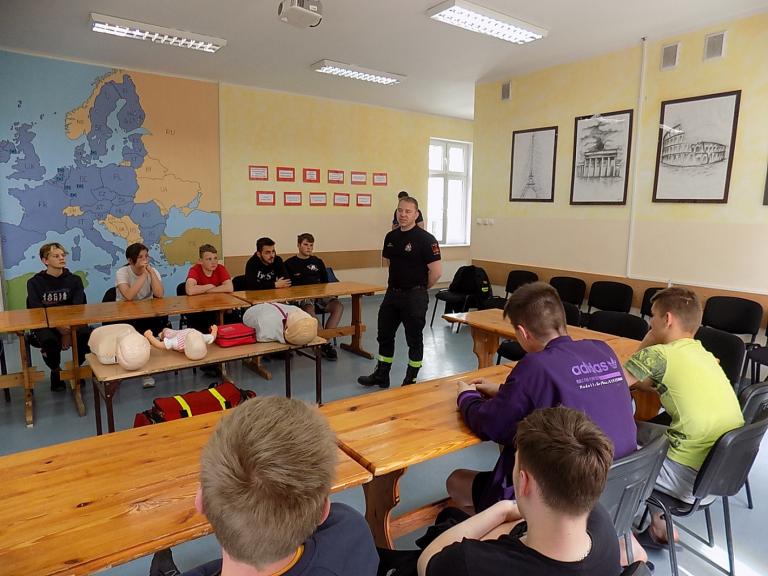 Spotkanie ze strażakami z kpsp w Chodzieży w OSiW w Próchnowie
