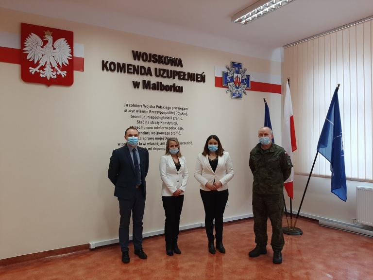 Wizyta w Wojskowej Komendzie Uzupełnień w Malborku