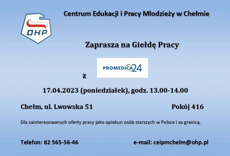 Zaproszenie na giełdę pracy w Chełmie – 17 kwietnia