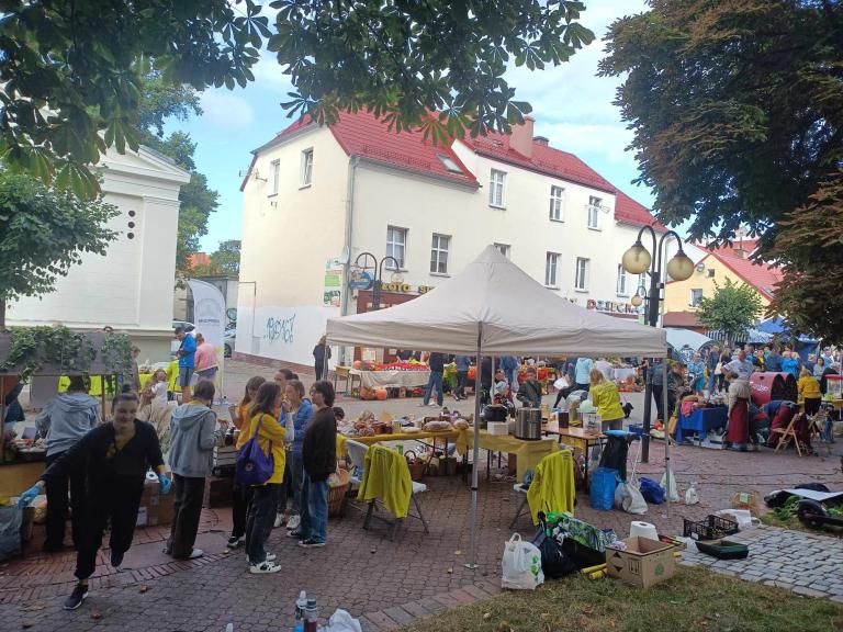 Jesienne Pola Nadziei na kwidzyńskim deptaku 