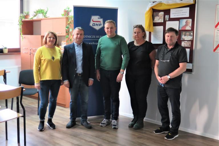 Wizyta Zastępcy Wielkopolskiego Wojewódzkiego Komendanta OHP w Hufcu Pracy w Turku