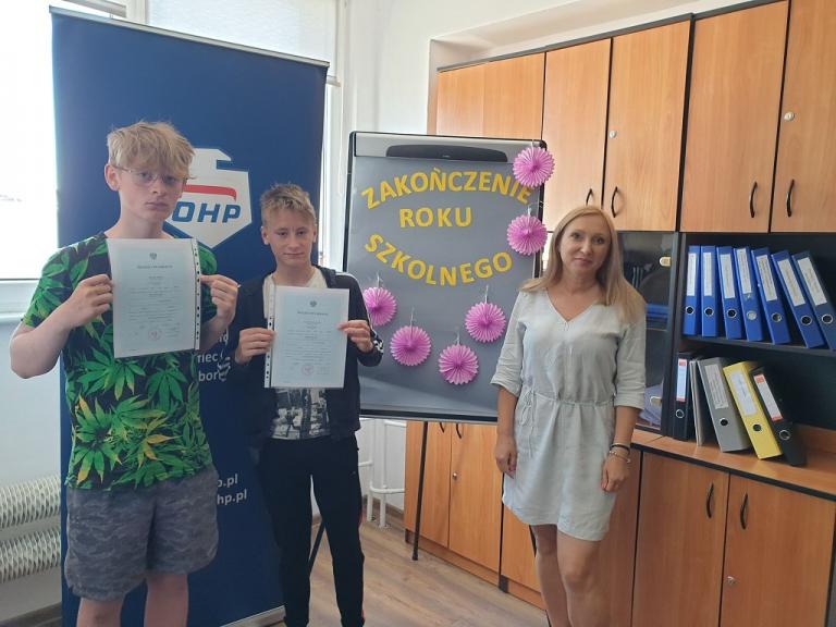 Zakończenie roku szkolnego 2021/2022 w 11-5 Hufcu Pracy w Lęborku