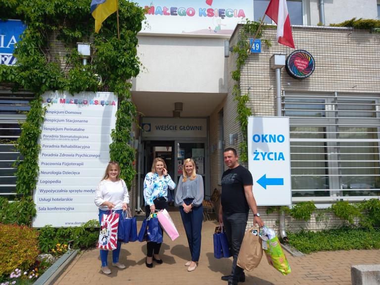 Podziękowanie od Hospicjum dla Dzieci im. Małego Księcia dla Ośrodka OHP w Radzyniu Podlaskim