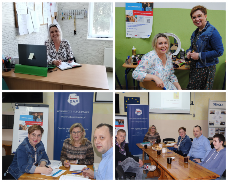 Kadra Ochotniczych Hufców Pracy subregionu pilskiego zaangażowana w realizację projektu 