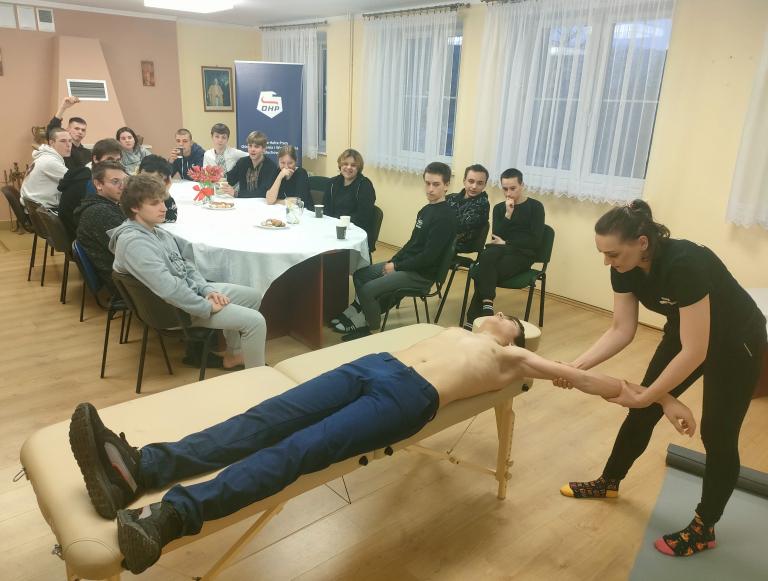 Spotkanie z fizjoterapeutą w OSiW Człuchów