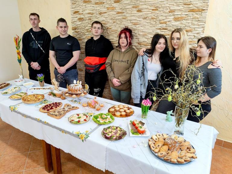 Wielkanocne potrawy za zajęciach praktycznych w OSiW Iwonicz