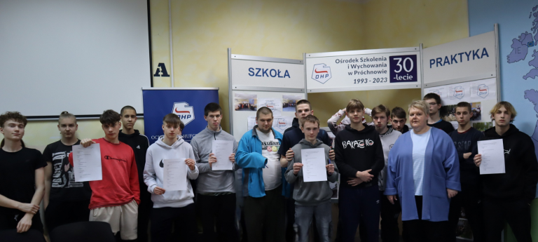 Konkurs historyczny w Ośrodku Szkolenia i Wychowania w Próchnowie
