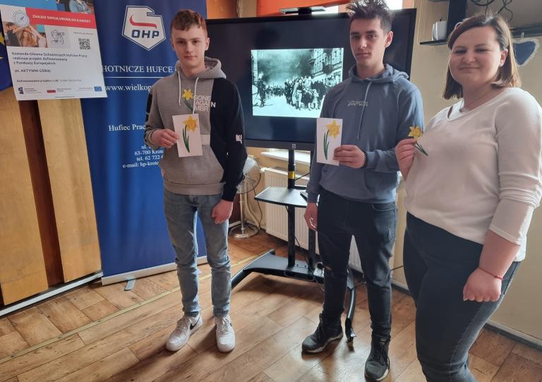 80. rocznica Powstania w Getcie – w Hufcu Pracy w Krotoszynie pamiętają!