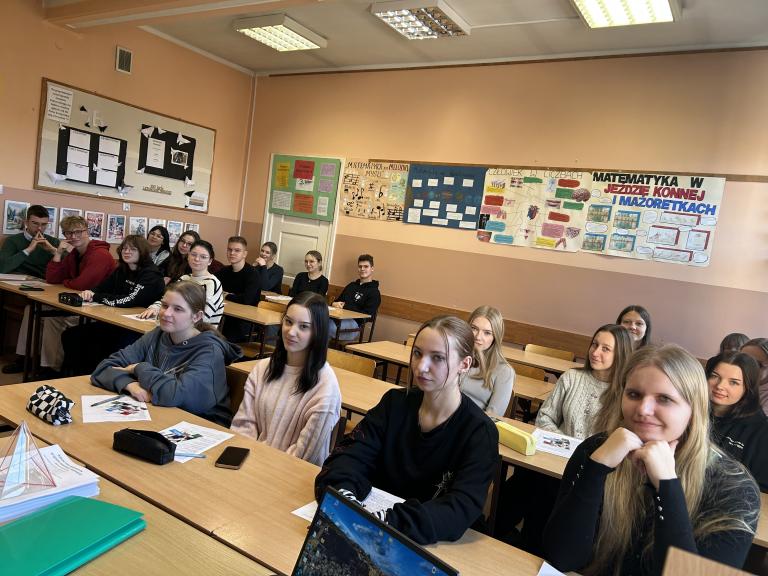 Zajęcia dla maturzystów z Zespołu Szkół Ogólnokształcących w Gostyniu