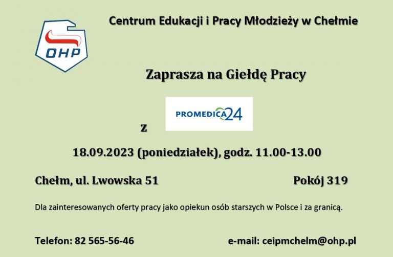 Chełm: Zaproszenie na Giełdę Pracy 18 września