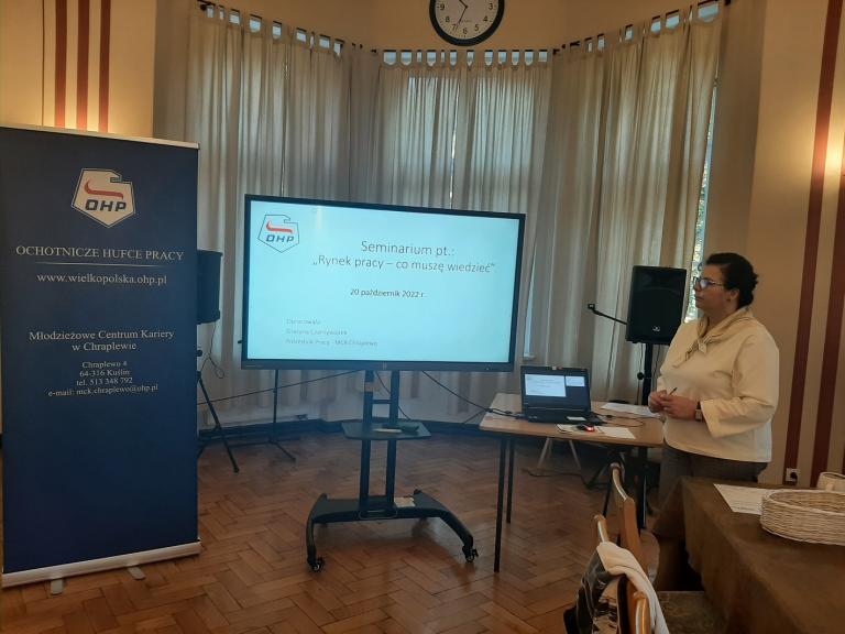 Seminarium pt.: „Rynek pracy – co muszę wiedzieć” w Chraplewie