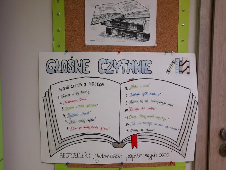 Głośne Czytanie w 11-3 HP w Pruszczu Gdańskim 