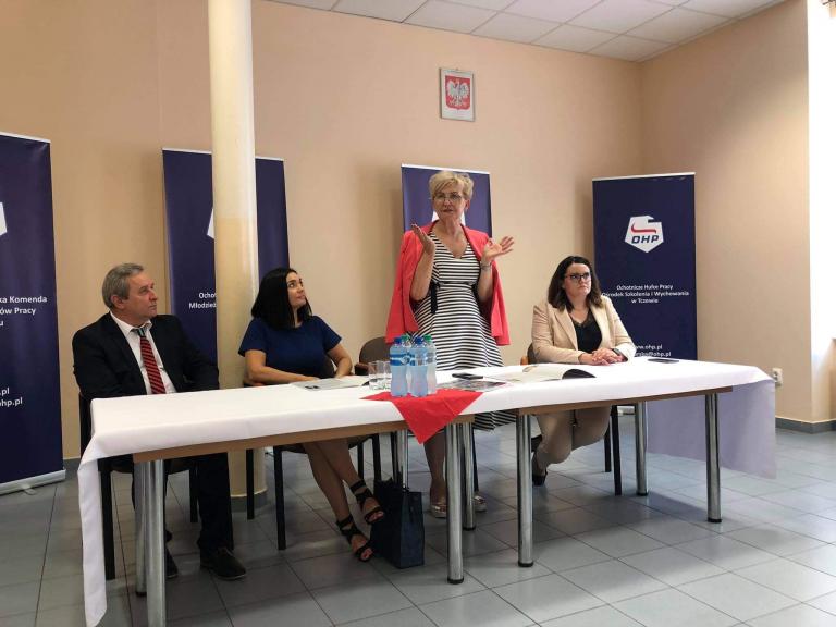Spotkanie Wiceminister Iwony Michałek z kadrą Pomorskiej Wojewódzkiej Komendy OHP