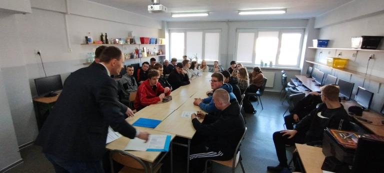 Spotkanie w Zespole Szkół nr 3 w Wieluniu