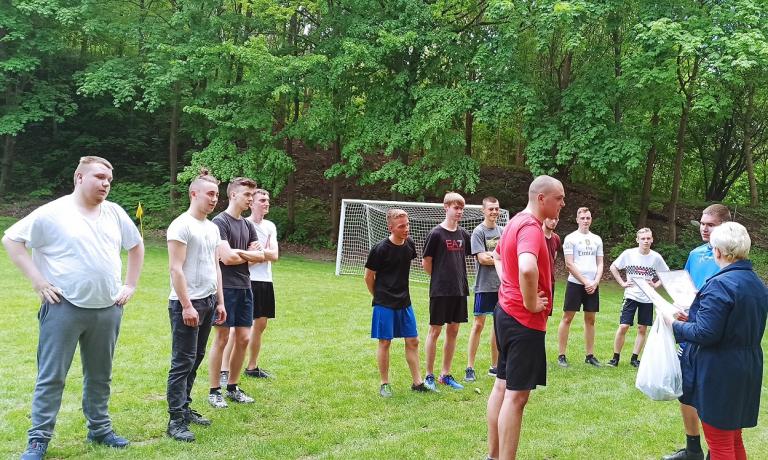Międzyklasowy Turniej Piłkarski w 11-23 Hufcu Pracy w Słupsku