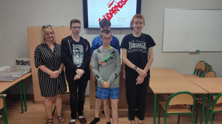 Zajęcia „O Solidarności słów kilka” w Ośrodku Szkolenia i Wychowania OHP w Niechanowie
